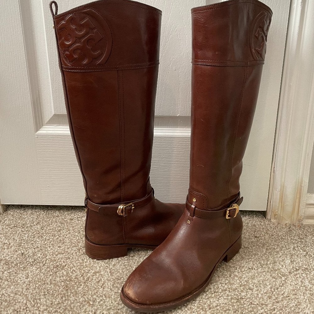 Brown Tory Burch Knee High Boots size 9.5
